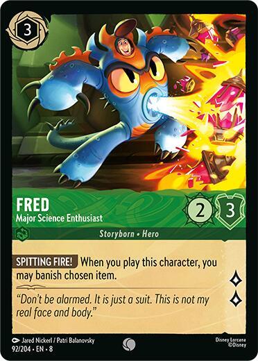 SET 8 092: Fred - Major Science Enthusiast (C)