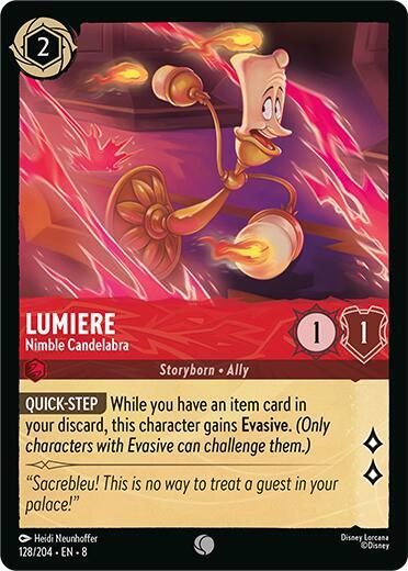 SET 8 128: Lumiere - Nimble Candelabra (C)