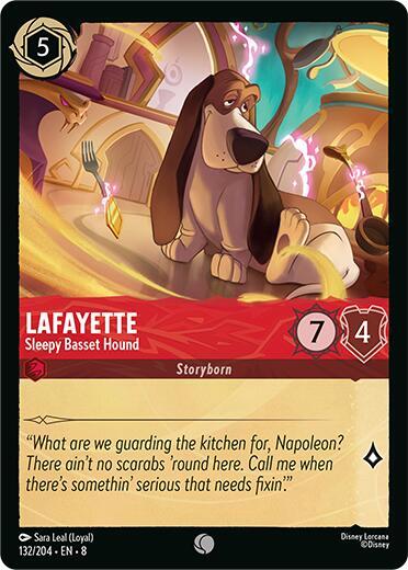 SET 8 132: Lafayette - Sleepy Basset Hound (C)