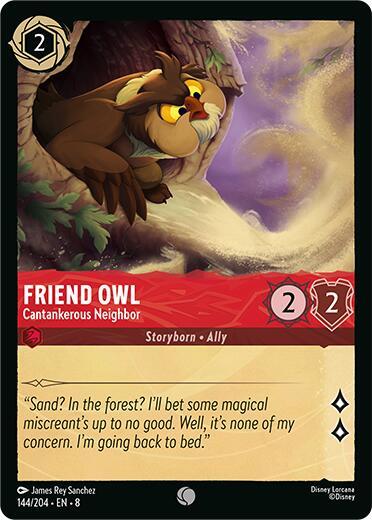 SET 8 144: Friend Owl - Cantankerous Neighbor (C)