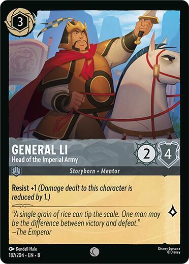 SET 8 187: General Li - Head of the Imperial Army (C)