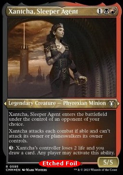 CMM 0595: Xantcha, Sleeper Agent (R) Etched Foil