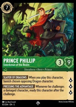 083/204 Prince Phillip - Swordsman of the Realm (SR)