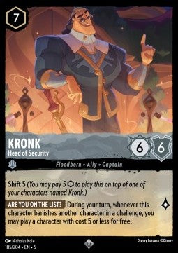 185/204 Kronk - Head of Security (SR)