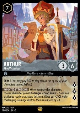 194/204 Arthur - King Victorious (L)