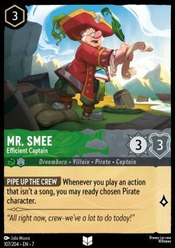 SET7 107/204: Mr. Smee - Efficient Captain (U)