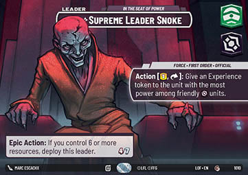 LOF: Supreme Leader Snoke, In the Seat of Power (SC)
