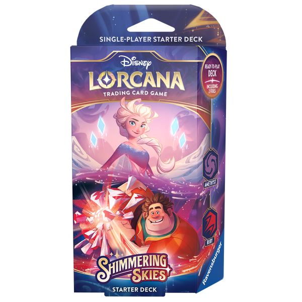 Disney Lorcana: Shimmering Skies, Starter Deck - Amethyst & Ruby (PRE-ORDER)