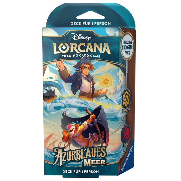 Disney Lorcana: Azurite Sea Stareter Deck - Amber & Ruby