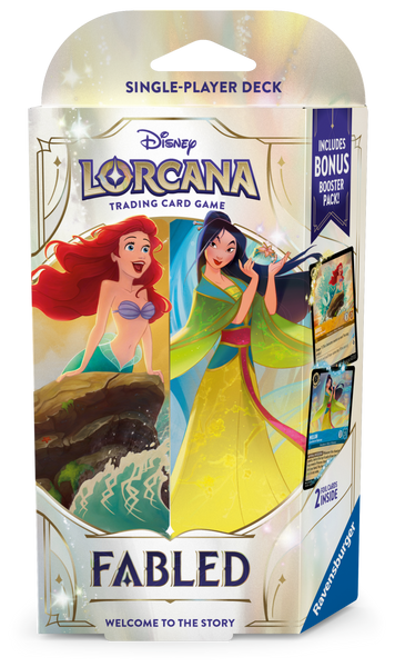 Disney Lorcana TCG - Set 9 Fabled - Starter Deck Disney Lorcana: Fabled Starter Deck - Emerald & Ruby Midgard Games Disney Lorcana TCG - Set 9 Fabled - Starter Deck Disney Lorcana: Fabled Starter Deck - Emerald & Ruby Midgard Games