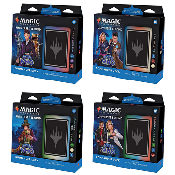 Magic The Gathering: All 4 Doctor Who Commander Decks