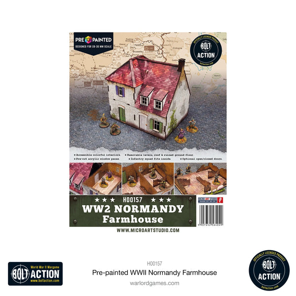 BOLT ACTON: PRE PAINTED WW2 NORMANY FARMHOUSE