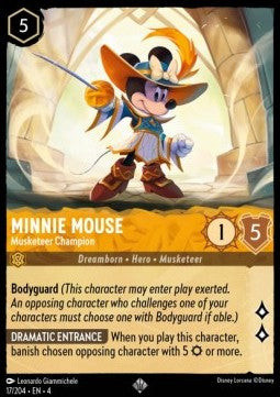 Ursula’s Return: 017/204 Minnie Mouse - Musketeer Champion (V.1)