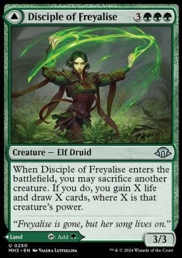 MH3 0250: Disciple of Freyalise // Garden of Freyalise (U)