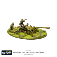 Bolt Action: German Heer 75mm PaK 40 Anti-Tank Gun (1943-45)