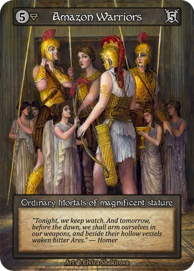 Amazon Warriors Ordinary Mortals of magnificent stature