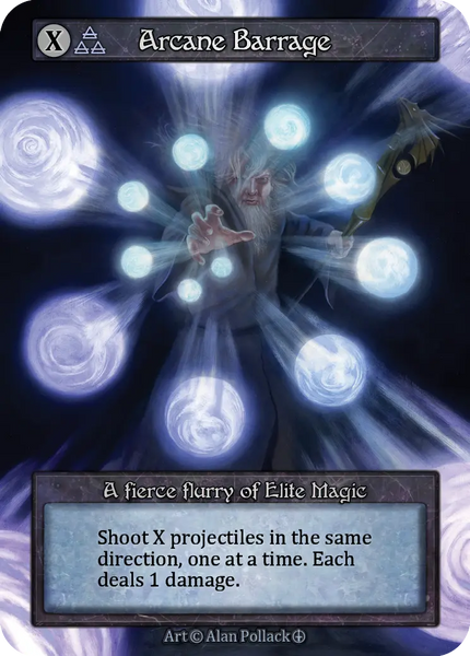 Arcane Barrage, A fierce flurry of Elite Magic