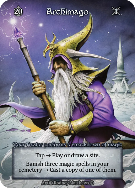 Archimago, Your Avatar performs a smackdown of magic