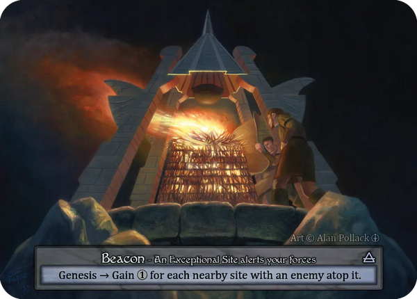 Beacon, An Exceptional Site alerts your forces