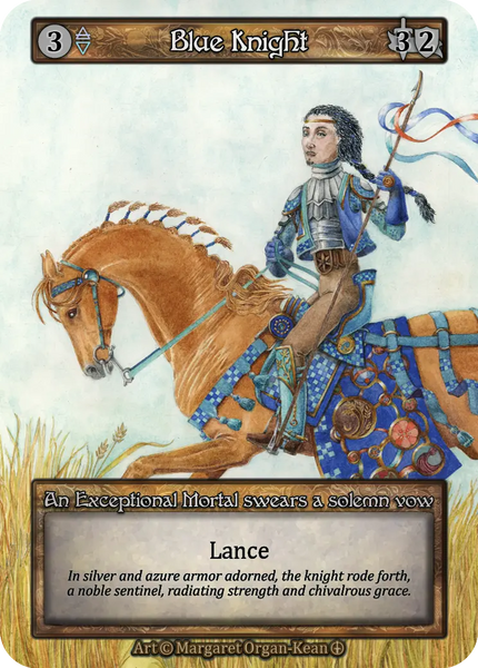 Blue Knight, An Exceptional Mortal swears a solemn vow
