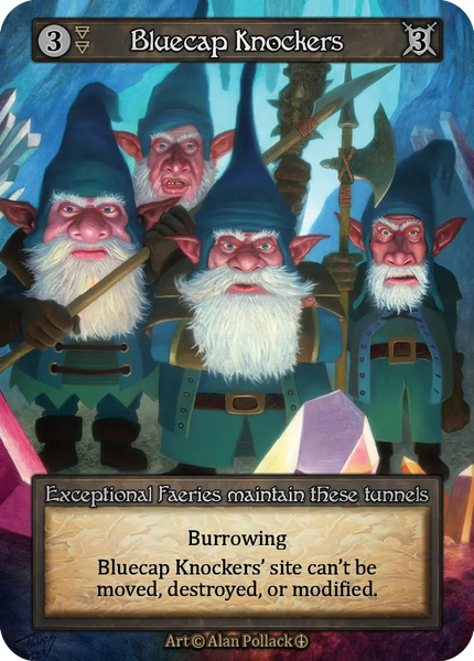 Bluecap Knockers, Exceptional Faeries maintain these tunnels