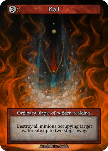 Boil Ordinary Magic of sudden scalding