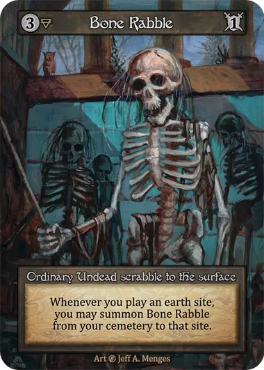 Bone Rabble Ordinary Undead scrabble to the surface