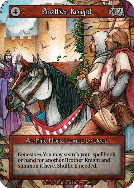 Brother Knight, An Elite Mortal bound by blood