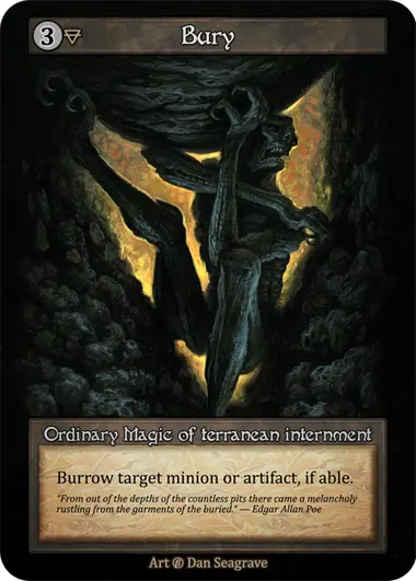 Bury Ordinary Magic of terranean internment