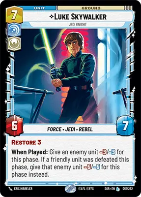 051/252 Luke Skywalker (L)