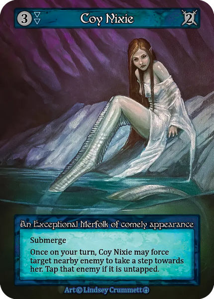 Coy Nixie, An Exceptional Merfolk of comely appearance