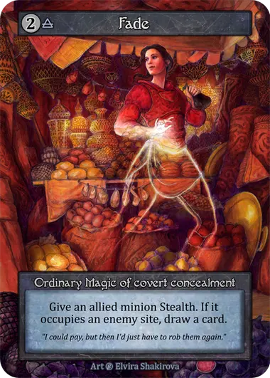 Fade Ordinary Magic of covert concealment