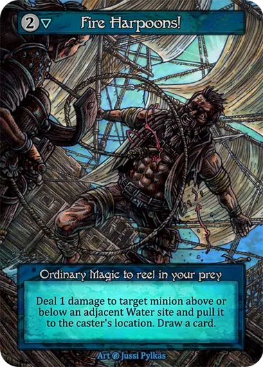 Fire Harpoons! Ordinary Magic to reel in your prey