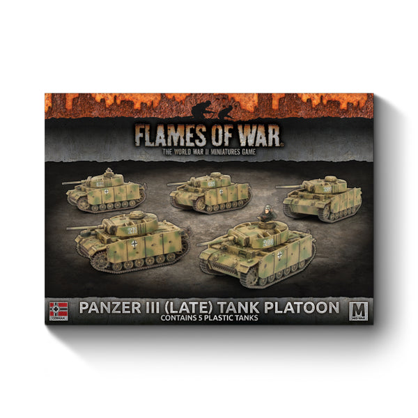 FLAMES OF WAR: PANZER III (LATE) TANL PLATOON