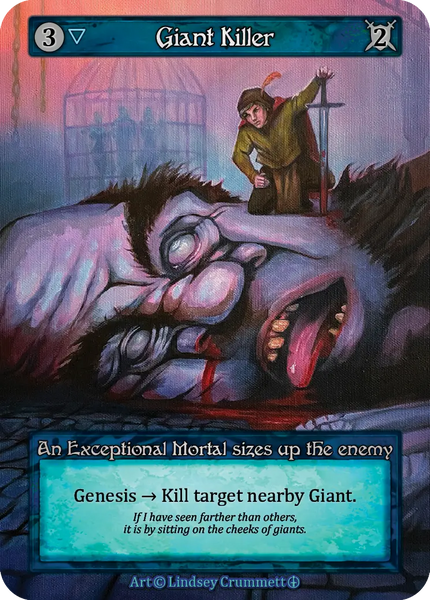 Giant Killer, An Exceptional Mortal sizes up the enemy