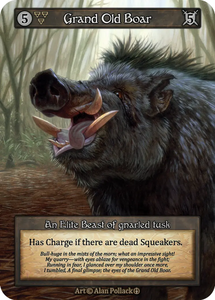 Grand Old Boar, An Elite Beast of gnarled tusk