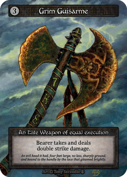 Grim Guisarme, An Elite Weapon of equal execution