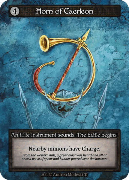 Horn of Caerleon, An Elite Instrument sounds. The battle begins!