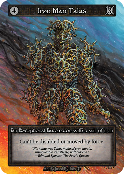 Iron Man Talus, An Exceptional Automaton with a will of iron