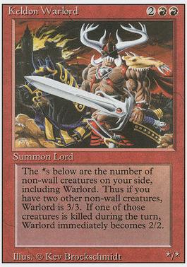 3rd Edition 160: Keldon Warlord (U9
