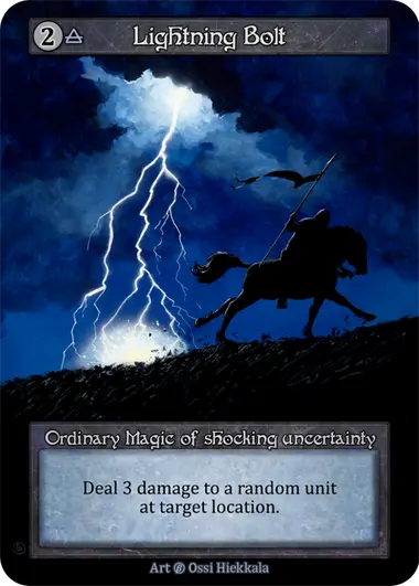 Lightning Bolt Ordinary Magic of shocking uncertainty