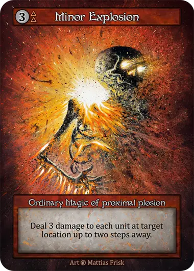 Minor Explosion Ordinary Magic of proximal plosion