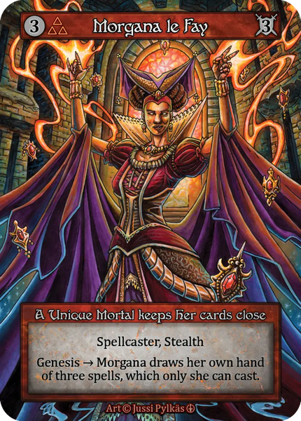 Morgana le Fay, A Unique Mortal keeps her cards close