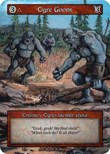 Ogre Goons Ordinary Ogres blunder about