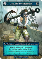 Old Salt Anchorman An Ordinary Mortal holds steady and true