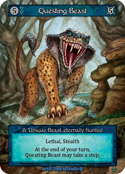 Questing Beast, A Unique Beast, eternally hunted