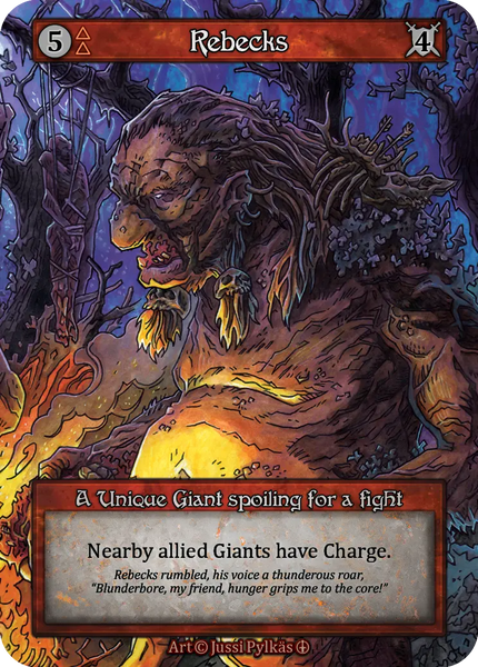 Rebecks, A Unique Giant spoiling for a fight