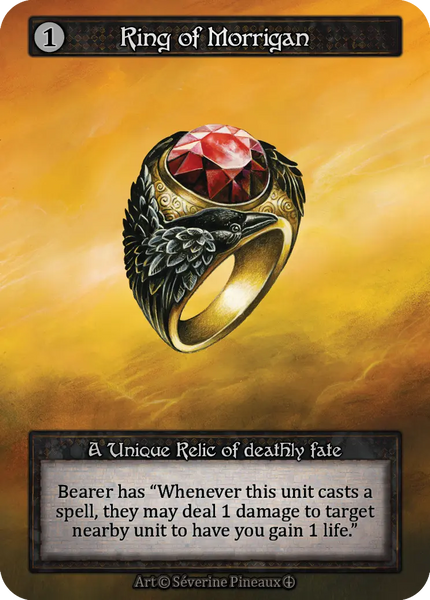 Ring of Morrigan, A Unique Relic of deathly fate