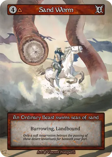 Sand Worm An Ordinary Beast swims seas of sand – Midgard Games
