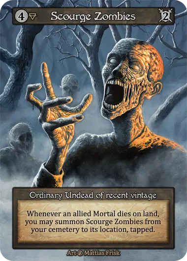 Scourge Zombies Ordinary Undead of recent vintage